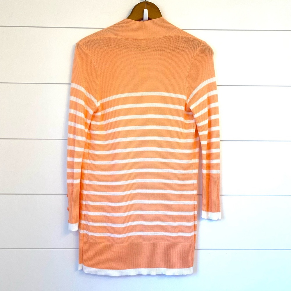 NWT $79 Cyrus peach + white long cardigan 100% viscose (size XS) - Picture 7 of 8